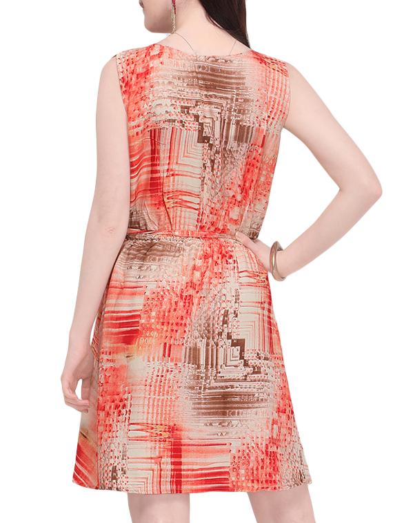 tie knot abstract a-line dress - 16133872 - Zoom Image - 3