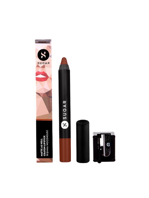 sugar matte as hell crayon lipstick - 19 emma woodhouse (earthy brown) - 16134359 - Standard Image - 1