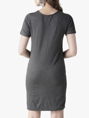 round neck sheath dress - 16134469 - Standard Image - 2