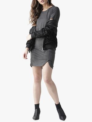 round neck sheath dress - 16134469 - Standard Image - 3