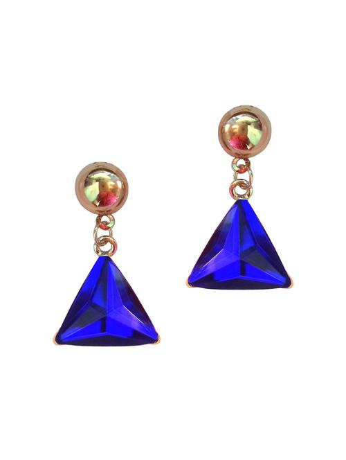 blue metal studs earring - 16134568 - Standard Image - 1
