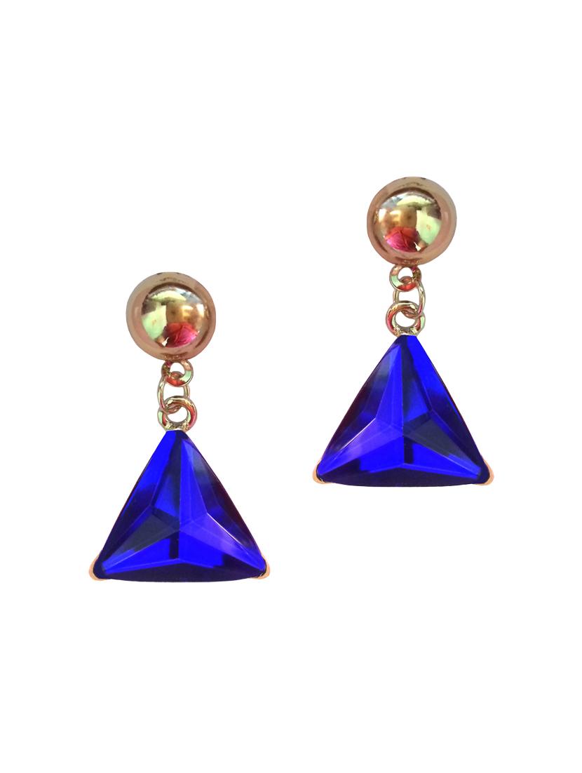 blue metal studs earring - 16134568 - Zoom Image - 1