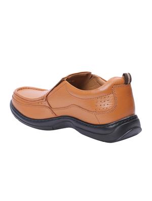 red chief tan leather slipons - 16135031 - Standard Image - 3