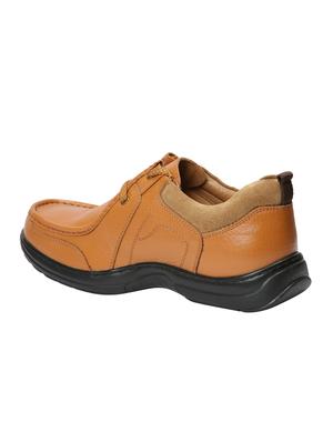 red chief tan leather lace-up shoes - 16135033 - Standard Image - 3
