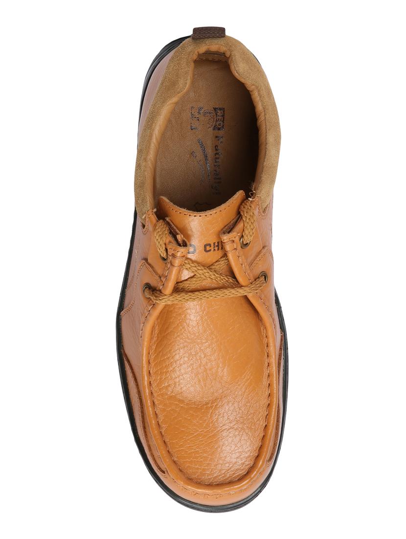 red chief tan leather lace-up shoes - 16135033 - Zoom Image - 4