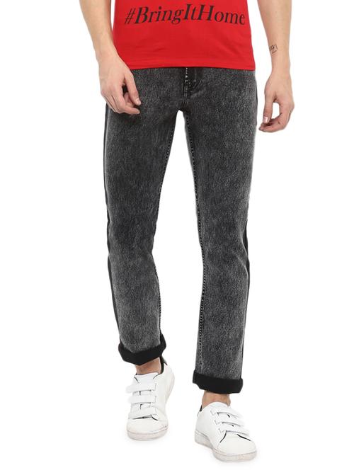 grey cotton light washed jeans - 16135112 - Standard Image - 1