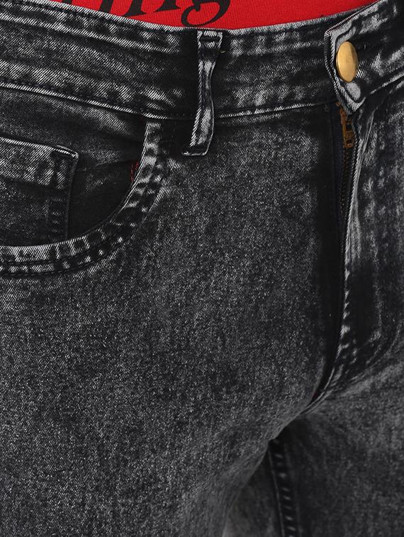 grey cotton light washed jeans - 16135112 - Zoom Image - 5