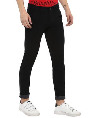 black solid plain jeans - 16135123 - Standard Image - 2