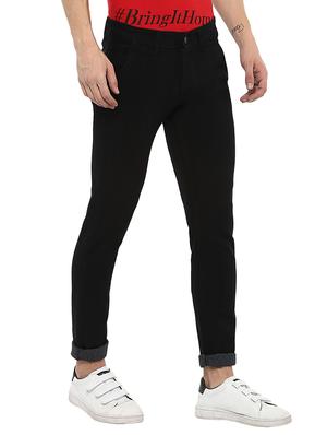 black solid plain jeans - 16135123 - Standard Image - 2