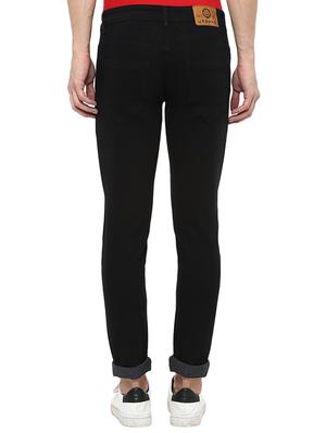 black solid plain jeans - 16135123 - Standard Image - 3