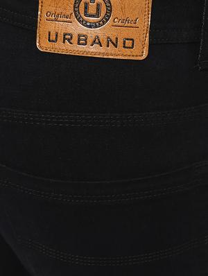 black solid plain jeans - 16135123 - Standard Image - 5