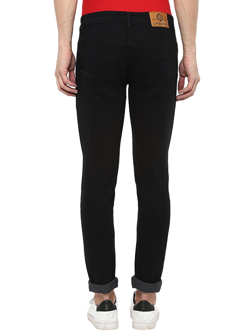 black solid plain jeans - 16135123 - Zoom Image - 3