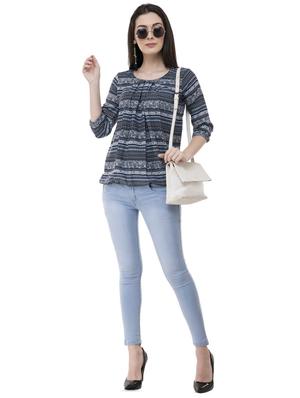 pleated neck blouson top - 16135678 - Standard Image - 4