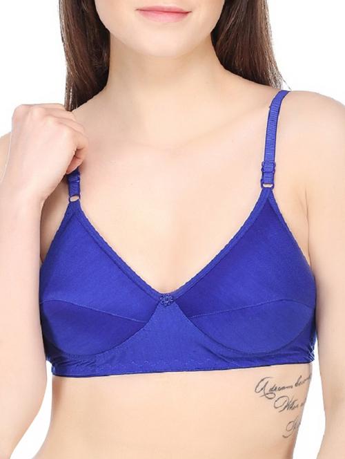 floral patch solid bra - 16135682 - Standard Image - 1