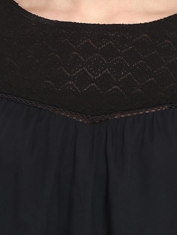 lace panel gather detail tunic - 16136108 - Zoom Image - 5