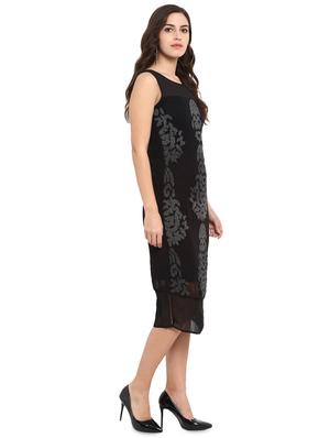 side slit embellished sheath dress - 16136121 - Standard Image - 2