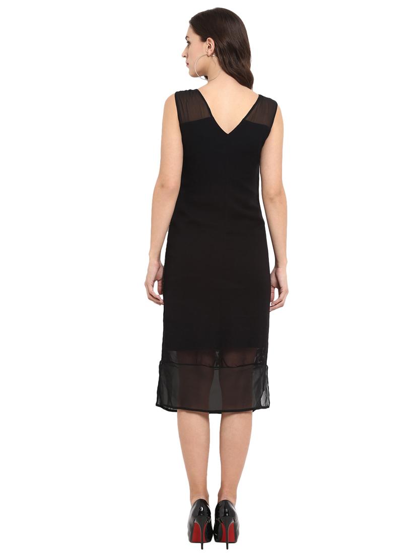 side slit embellished sheath dress - 16136121 - Zoom Image - 3