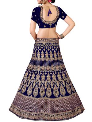 embroidered a-line lehenga - 16136549 - Standard Image - 2