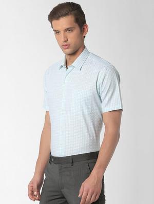 blue checkered formal shirt - 16137440 - Standard Image - 2