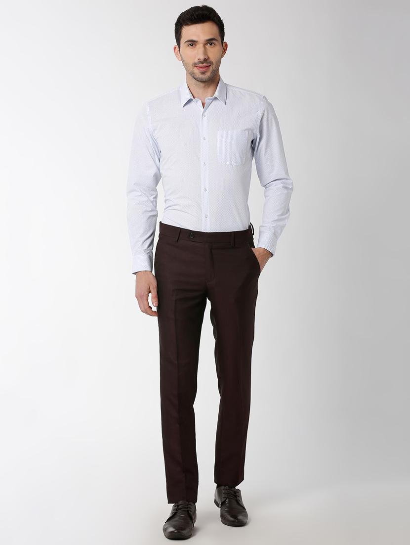 white printed formal shirt - 16137441 - Zoom Image - 4