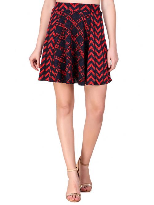 high waist flared skirt - 16137566 - Standard Image - 1