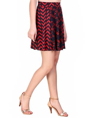 high waist flared skirt - 16137566 - Standard Image - 2