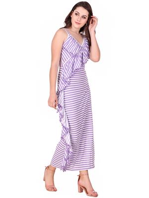criss cross back ruffled maxi dress - 16137576 - Standard Image - 2