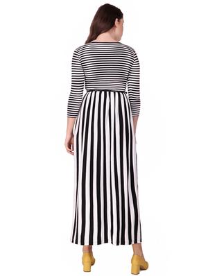 pocket detail striped maxi dress - 16137579 - Standard Image - 3