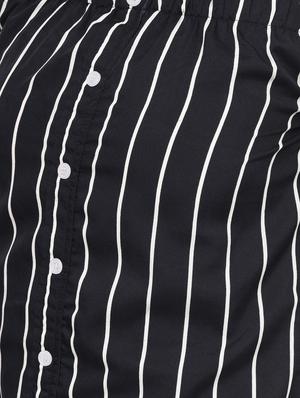 off shoulder button up striped top - 16138248 - Standard Image - 6