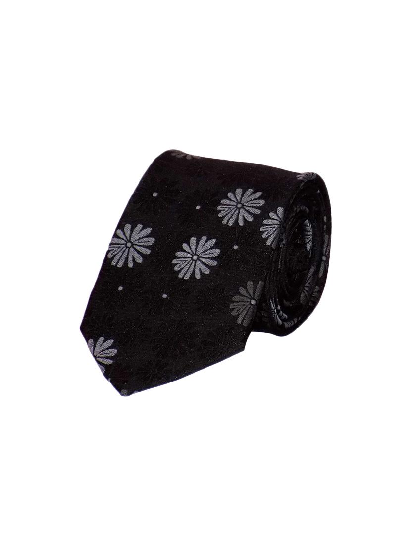 black micro fiber tie and pocket square - 16138507 - Zoom Image - 2
