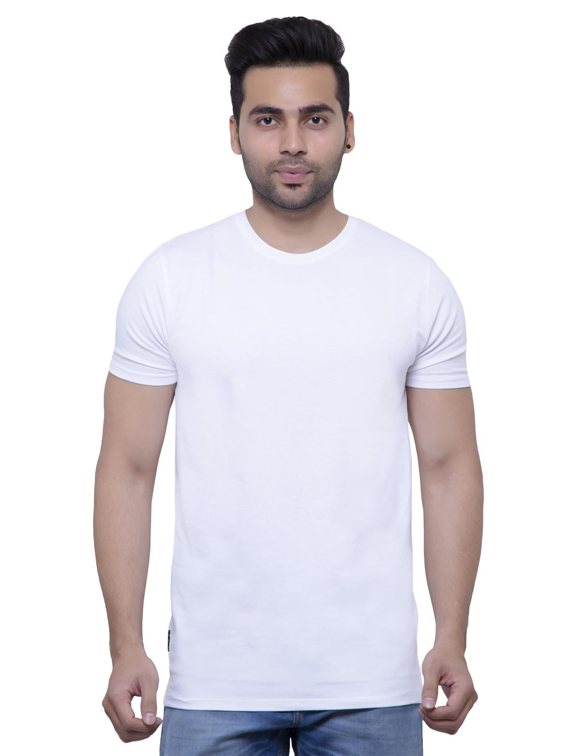white solid t-shirt - 16138511 - Zoom Image - 1