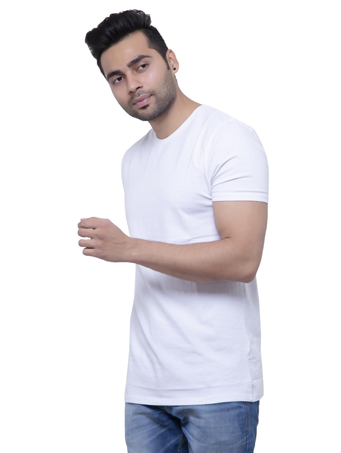 white solid t-shirt - 16138511 - Zoom Image - 2