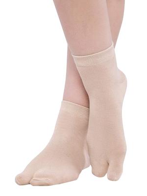 set of 3 beige cotton ankle length sock - 16138603 - Standard Image - 3