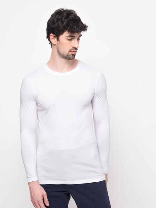 white solid t-shirt - 16138649 - Standard Image - 1