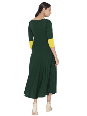 color block flared dress - 16138772 - Standard Image - 3