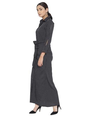 slit sleeved tie knot maxi dress - 16138778 - Standard Image - 2