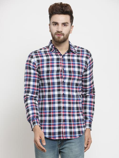 multi colored checkered casual shirt - 16138946 - Standard Image - 1