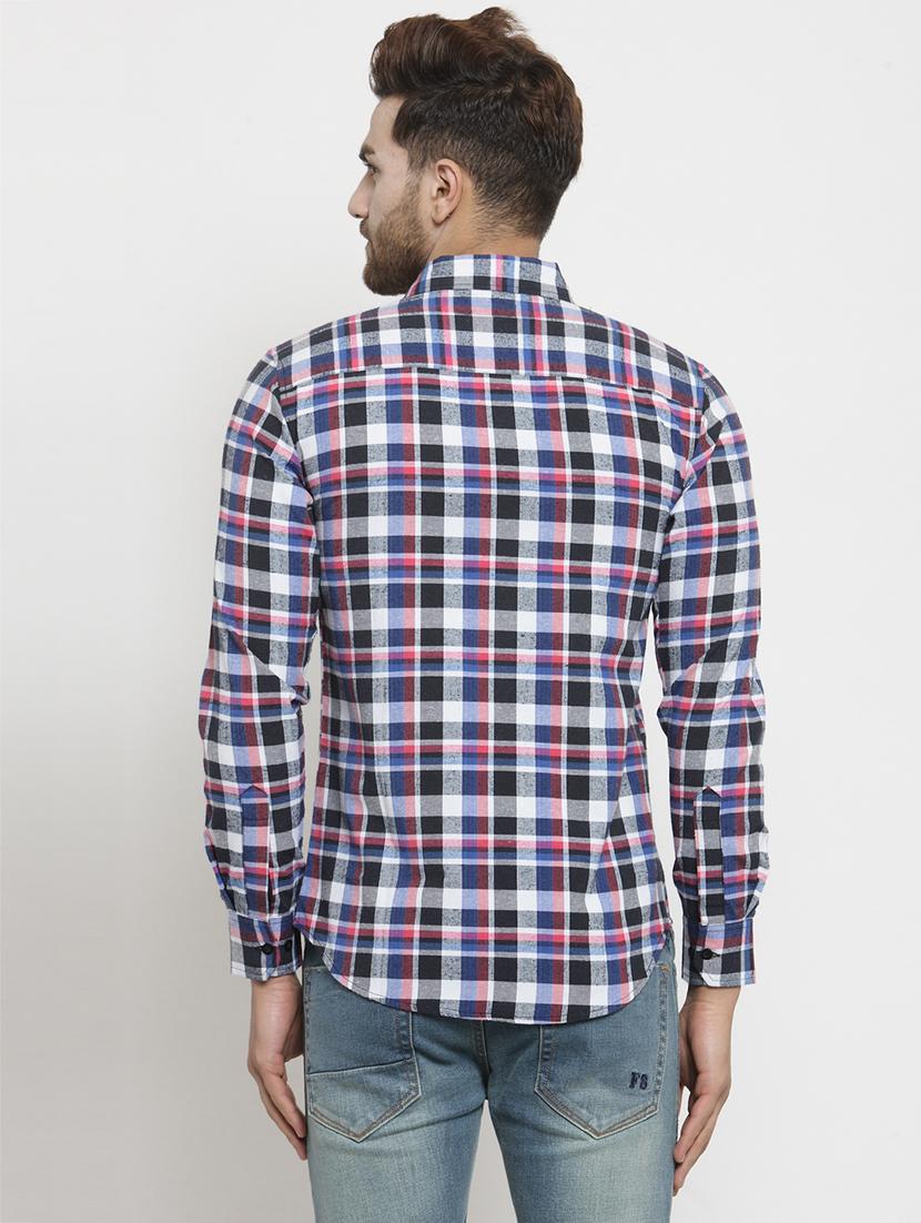 multi colored checkered casual shirt - 16138946 - Zoom Image - 3