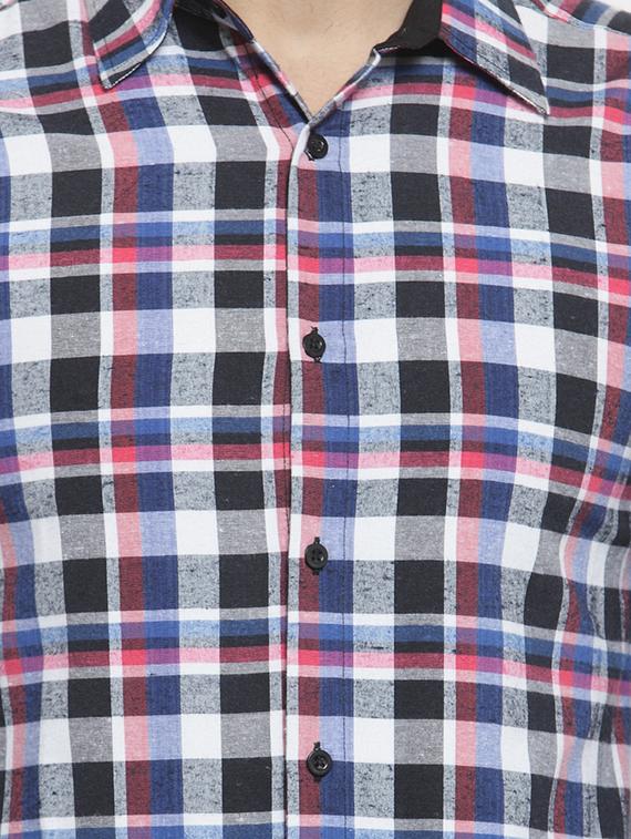 multi colored checkered casual shirt - 16138946 - Zoom Image - 4