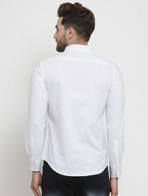 white printed casual shirt - 16138952 - Standard Image - 3