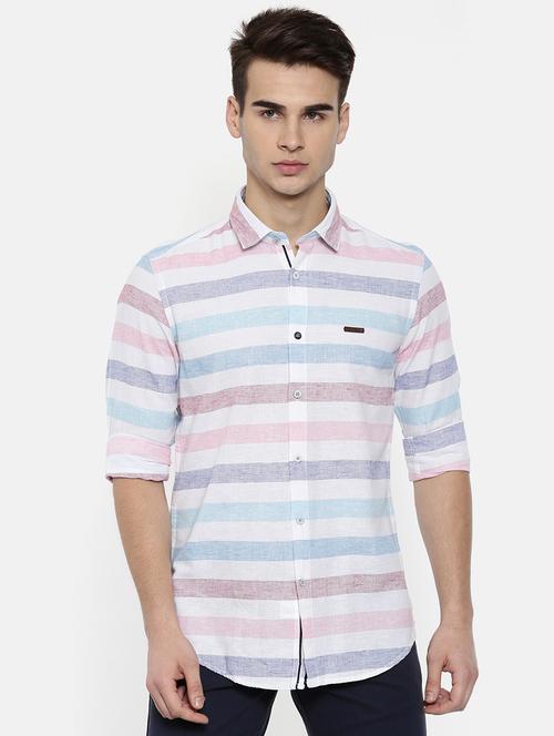 multicolor striped casual shirt - 16139025 - Very Small Image - 1