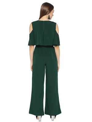 cold shoulder overlay jumpsuit - 16139104 - Standard Image - 3