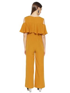 cold shoulder drawstring jumpsuit - 16139106 - Standard Image - 3
