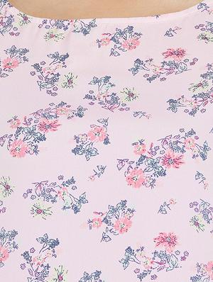 boat neck floral tunic - 16139843 - Standard Image - 5