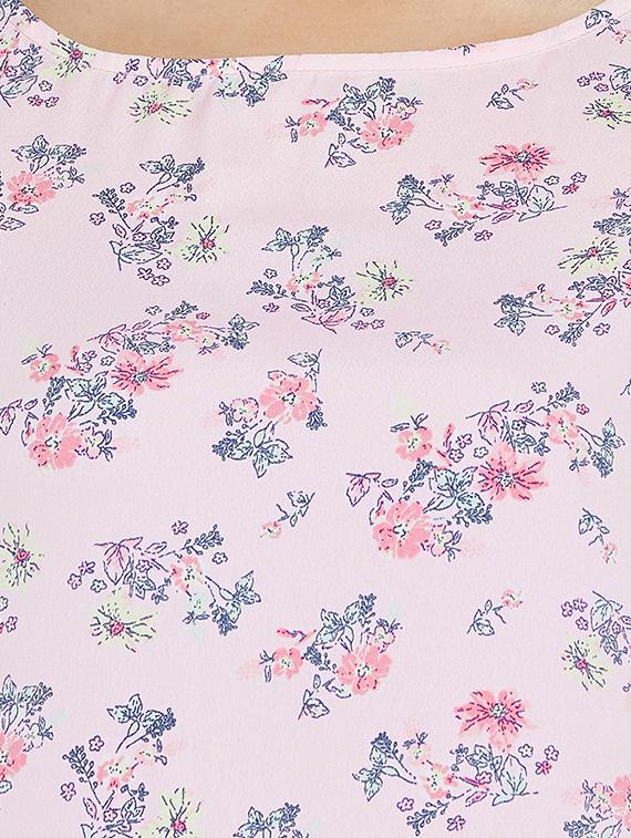 boat neck floral tunic - 16139843 - Zoom Image - 5