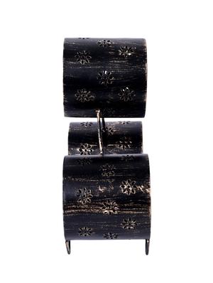 metallic black leaf shadow candle tea light holder - 16139851 - Standard Image - 4