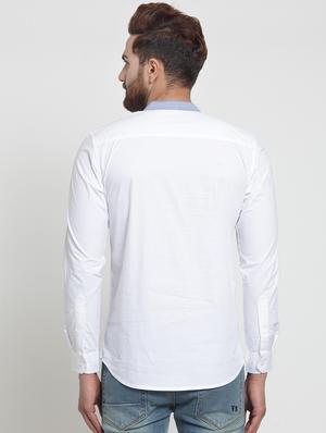 white solid short kurta - 16140053 - Standard Image - 3