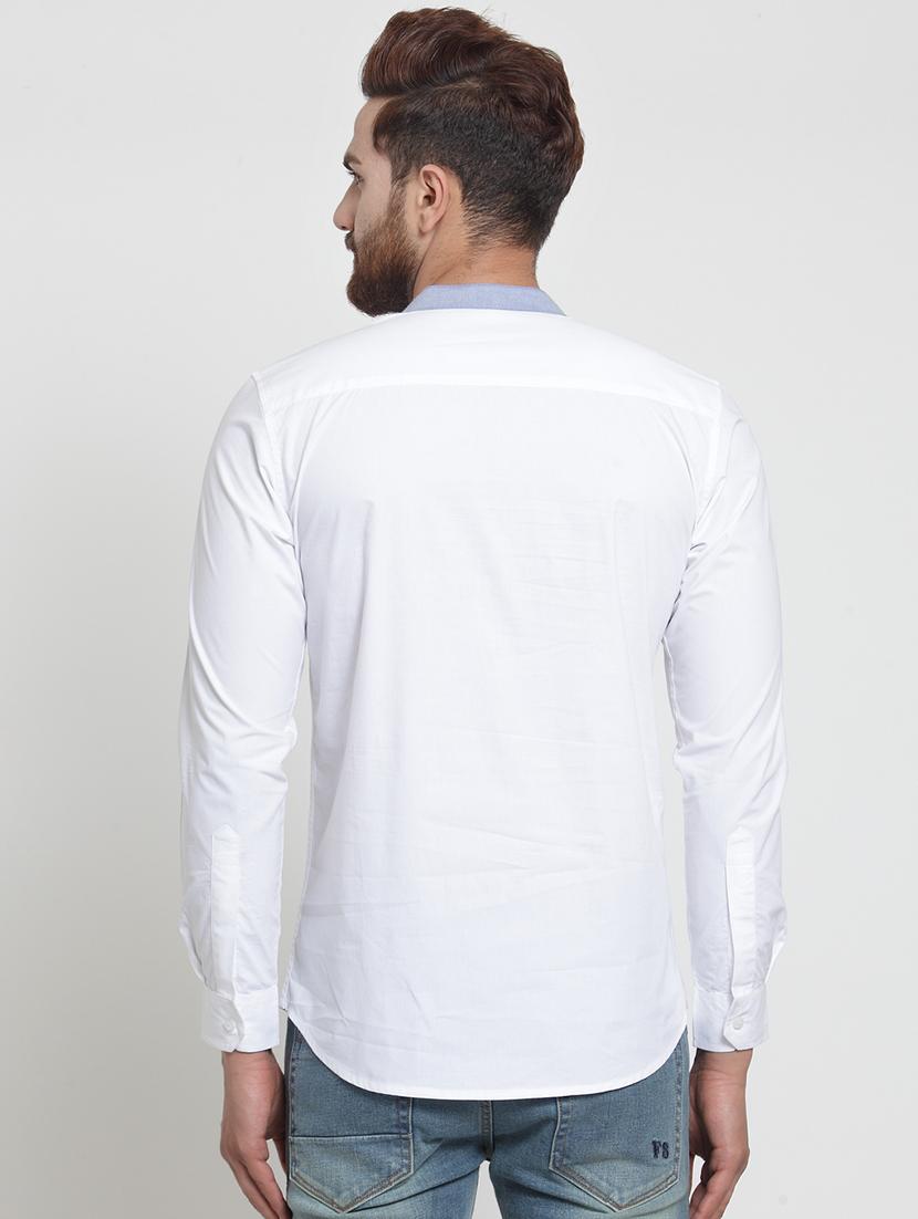 white solid short kurta - 16140053 - Zoom Image - 3