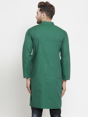 green striped long kurta - 16140058 - Standard Image - 3
