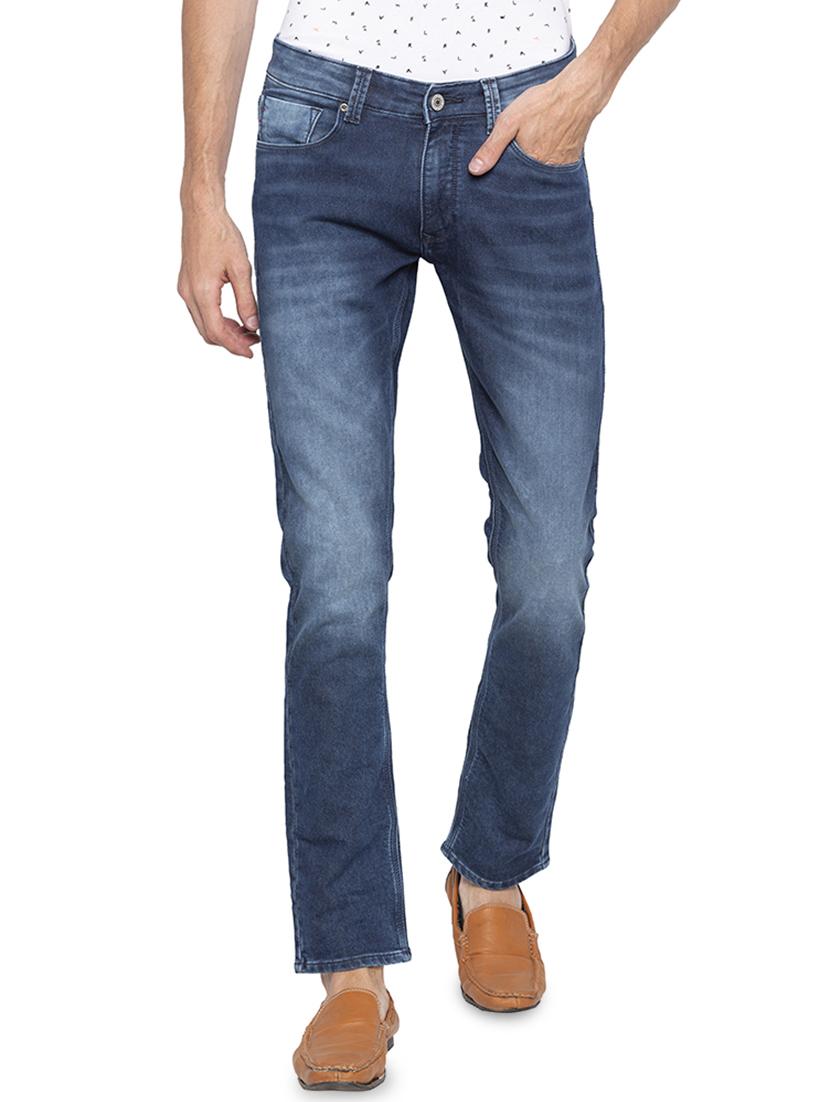 blue heavy washed jeans - 16140309 - Zoom Image - 1